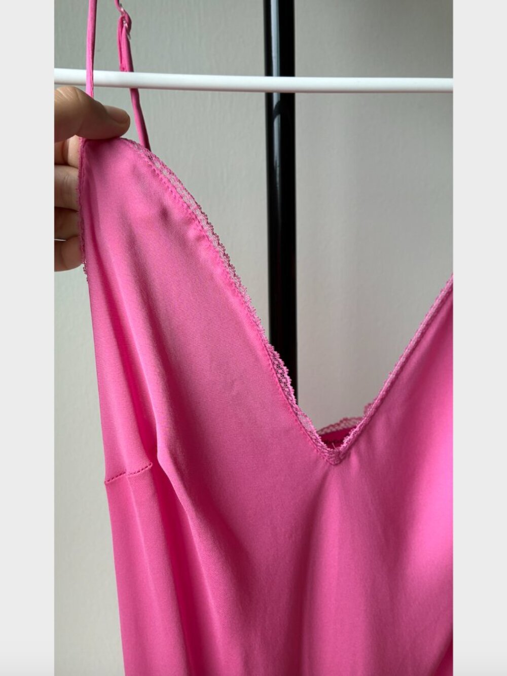 Betsey Johnson Ultra Vintage Silk Pink Slip Midi Dress - Size S - Picture 6 of 12